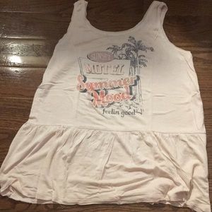 Flared Pale Pink Tank